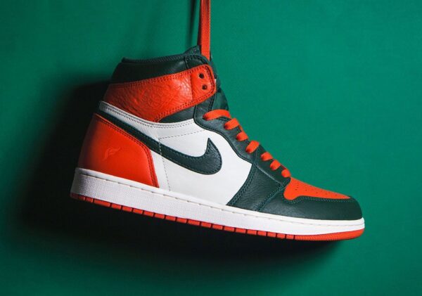 Nike Air Jordan Miami Retro 1 High "Leather Quality" Basketball Shoes: Classic Style with Premium Craftsmanship - Image 6