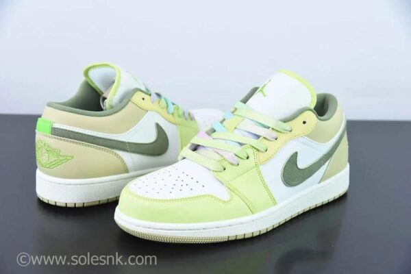 Nike Air Jordan 1 Low "Sail Pine Green" Sneakers: Classic Style with a Fresh Twist - Image 3