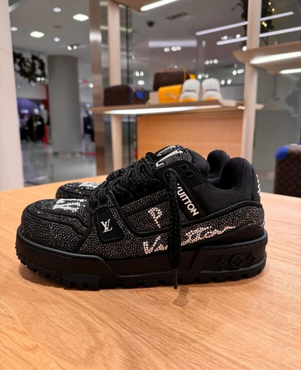 Louis Vuitton Trainer Maxi Diamond Black Sneaker - Image 3