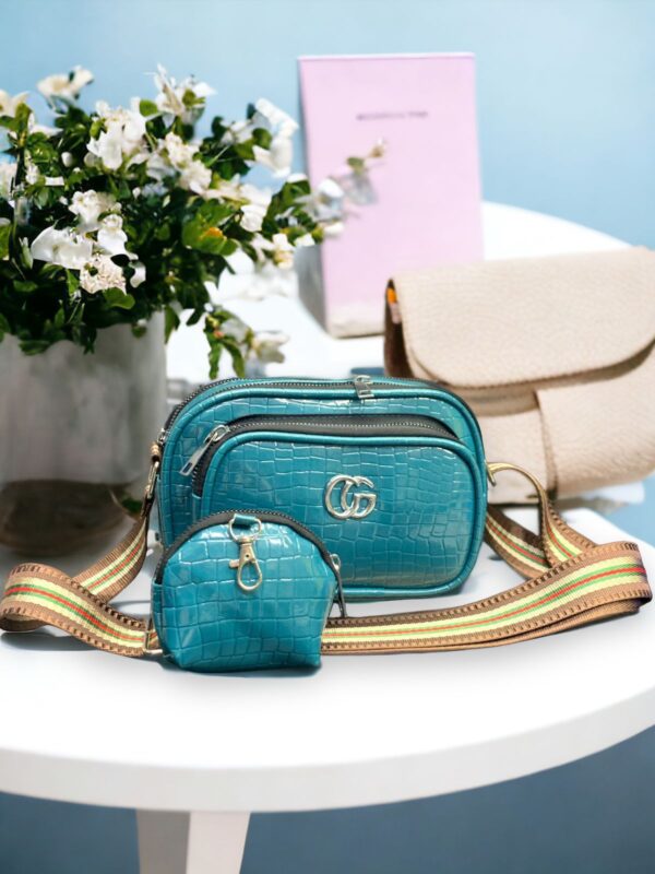 Gucci 4-Zipper Lady Crossbody Sling Bag – Premium Jelly Coco Material, High-Quality Design - Image 6