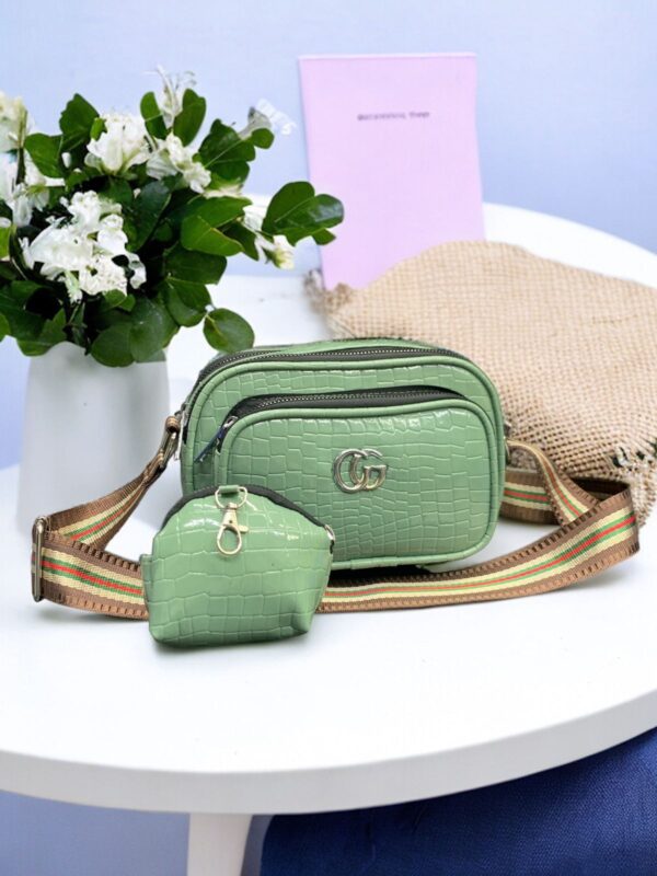 Gucci 4-Zipper Lady Crossbody Sling Bag – Premium Jelly Coco Material, High-Quality Design - Image 7