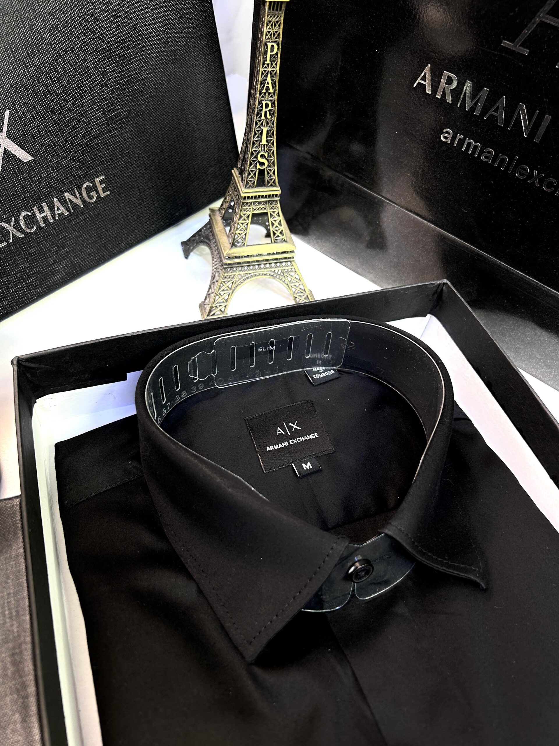 Armani Exchange Reflective Print Premium Shirt for Men - Image 5